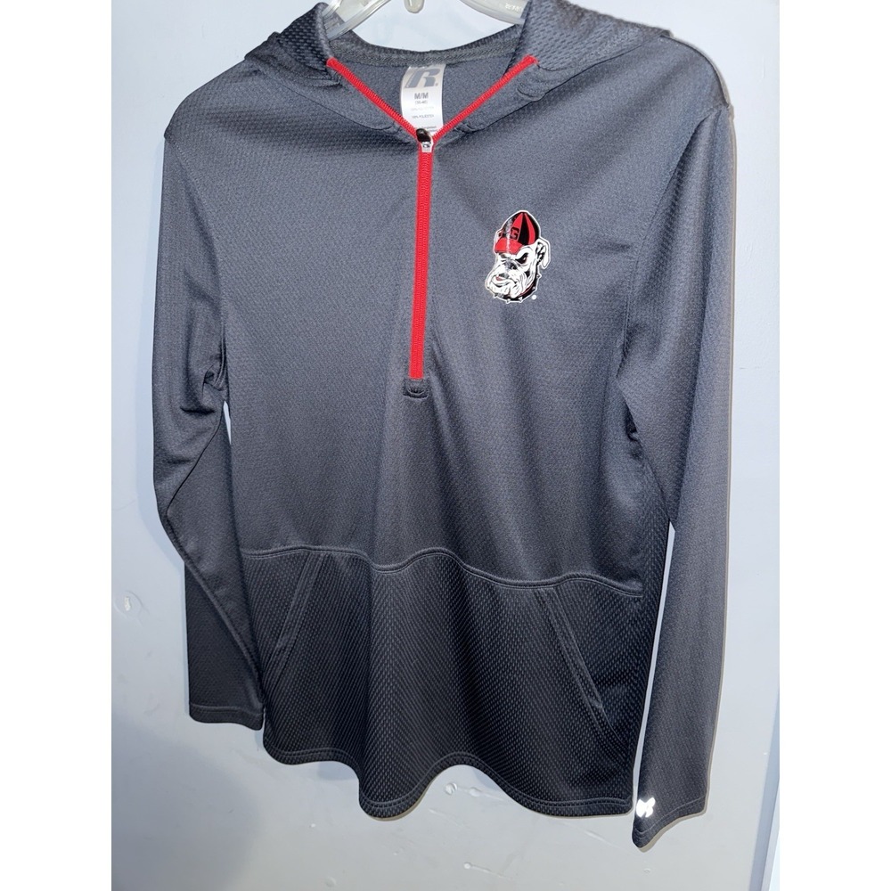 Russell‎ GA Bulldogs Hoodie Size Men's Medium EUC